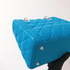 Lady Dior Lambskin Medium Blue SHW