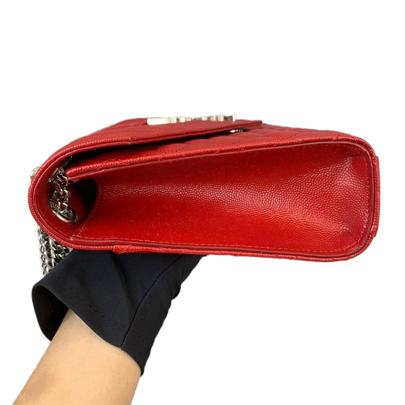 Medium Envelope Grain de Poudre Red GHW