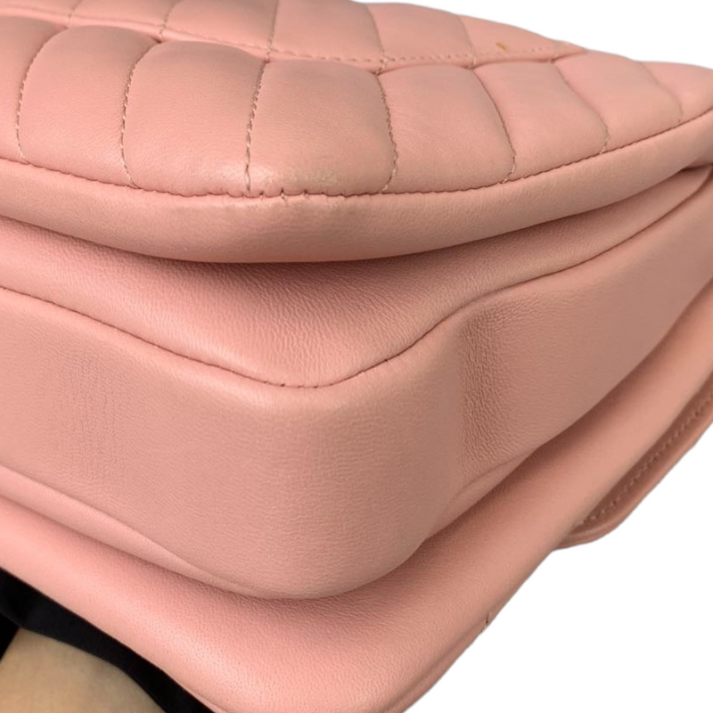 Small Trendy CC Flap Lambskin Pink GHW