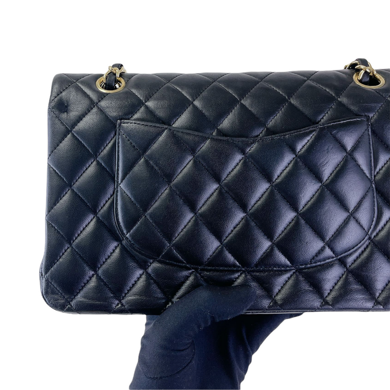 Classic Flap Medium Lambskin Black GHW