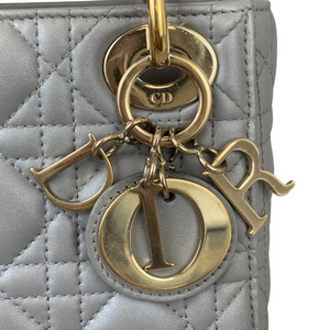Mini Lady Dior Pearl Grey GHW