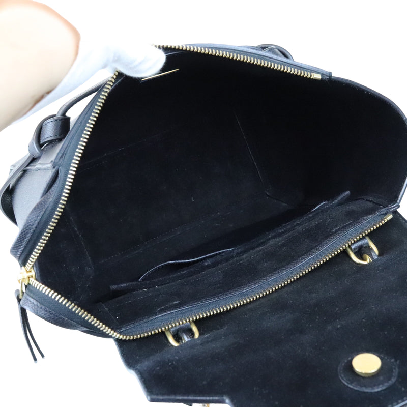 Belt Bag Micro Leather Black GHW