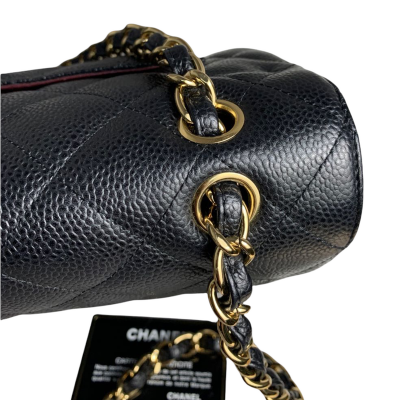 Classic Double Flap Caviar Maxi Black GHW