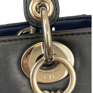 Medium Lady Dior Embroidered Black GHW