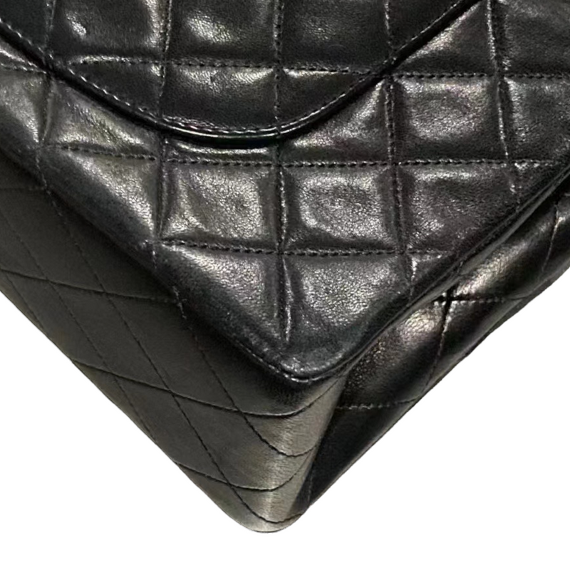 Vintage Classic Flap Medium Lambskin Black GHW