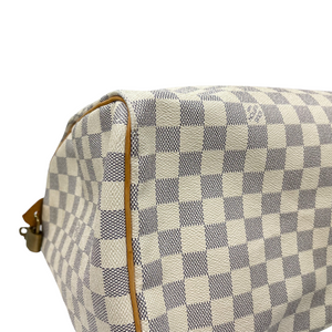 Damier Azur Speedy 35 White GHW
