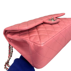 Jumbo Double Flap Lambskin Pink SHW