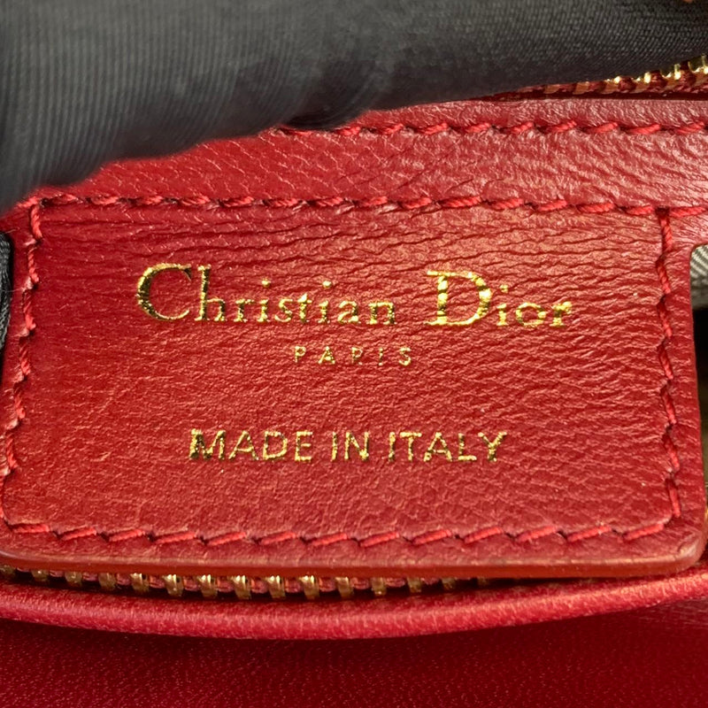 Lady Dior Medium Lambskin Burgundy GHW
