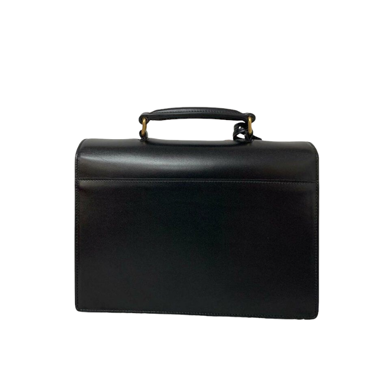 High School top Handle Flap Black GHW