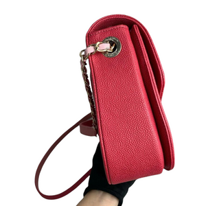 Coco Cuba CC Flap Caviar Leather Red GHW