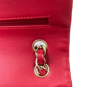 Chanel Double Flap Jumbo Lambskin Red GHW