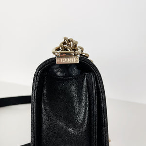 Small Le Boy Caviar Black GHW