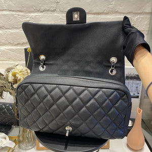 Easy Flap Caviar Jumbo Black SHW