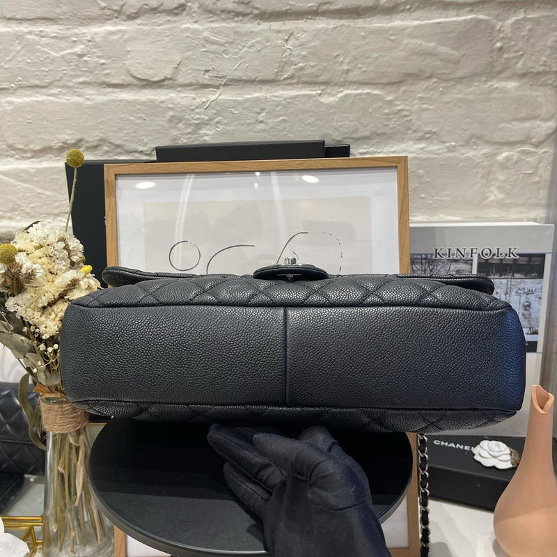 Chanel Easy Caviar Flap Jumbo Bag - Black Shoulder Bags, Handbags -  CHA26469