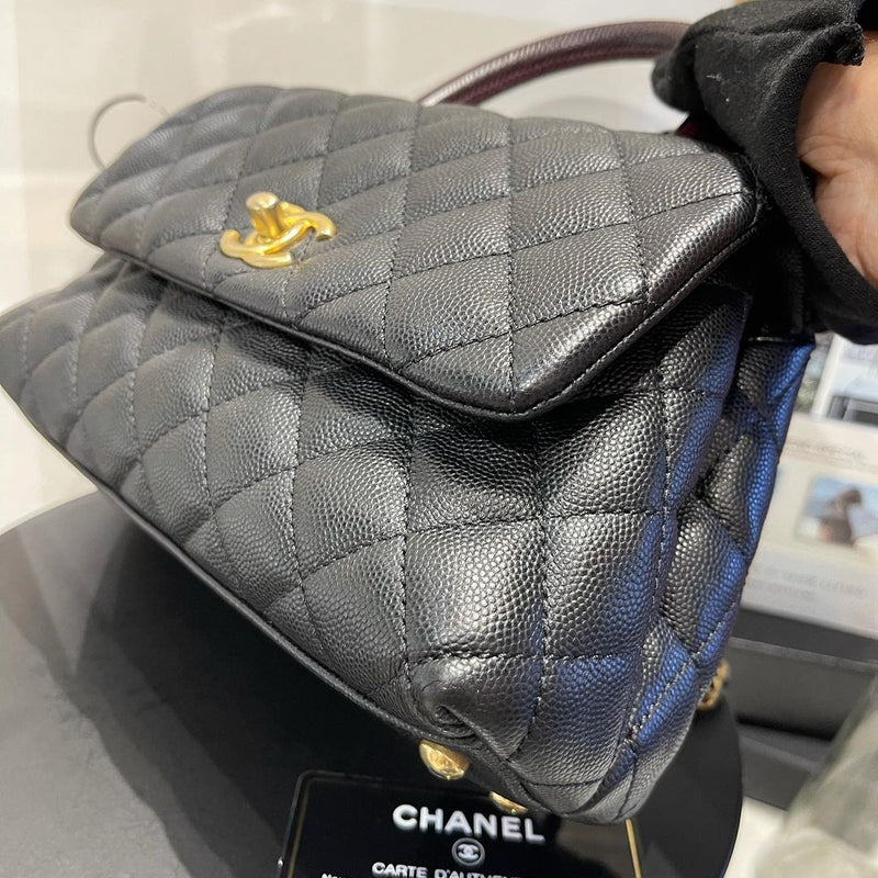 Chanel Coco Handle Flap Quilted Small Black - US