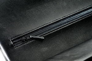 Double Flap Maxi in Black Lambskin with GHW