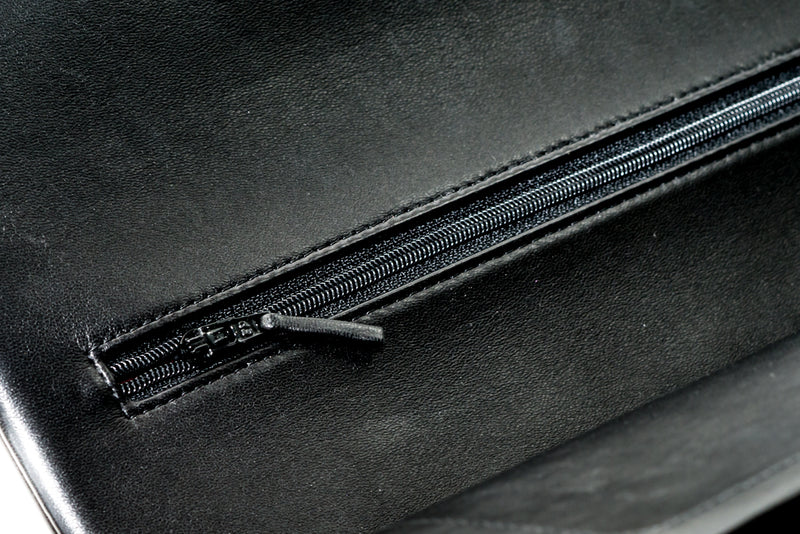 Double Flap Maxi in Black Lambskin with GHW