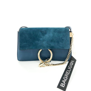 Small Faye Satchel in Blue