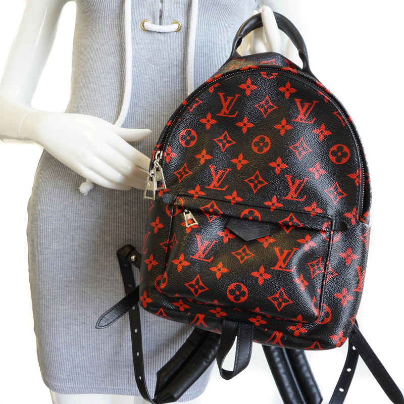Palm Springs Backpack PM in infrarouge monogram leather