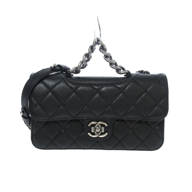 Chanel Black Quilted Lambskin Leather Perfect Edge Large Flap Bag - Yoogi's  Closet