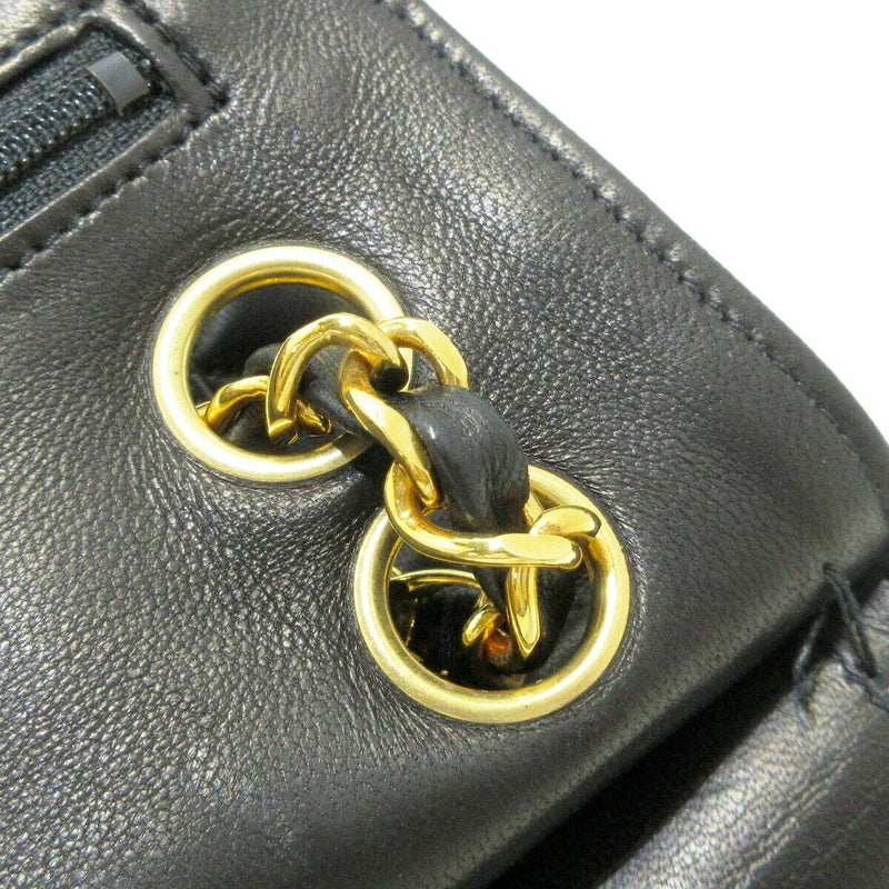 Vintage Double Flap Lambskin Black GHW