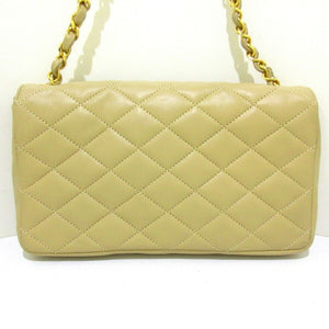 Vintage CC Logo Bag Lambskin Beige GHW