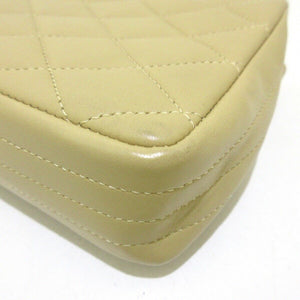 Vintage CC Logo Bag Lambskin Beige GHW