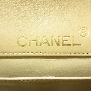 Vintage CC Logo Bag Lambskin Beige GHW