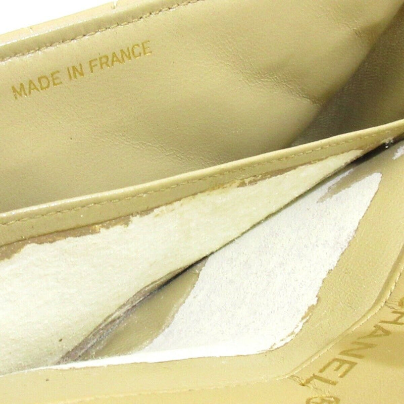 Vintage CC Logo Bag Lambskin Beige GHW