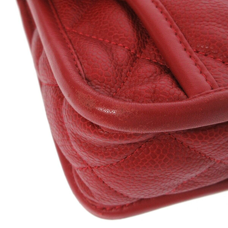 Chanel Caviar Quilted Medium French Riviera Red Flap