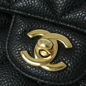 Classic Double Flap Caviar Medium Black GHW