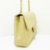 Vintage Lambskin Mini Square Flap Beige GHW
