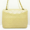Vintage Lambskin Mini Square Flap Beige GHW