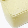Vintage Lambskin Mini Square Flap Beige GHW
