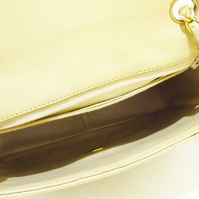 Vintage Lambskin Mini Square Flap Beige GHW