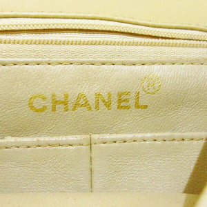 Vintage Lambskin Mini Square Flap Beige GHW