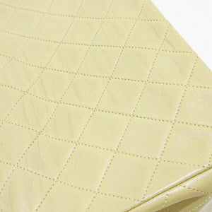 Vintage Lambskin Mini Square Flap Beige GHW