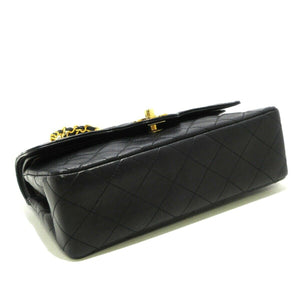 Vintage Double Flap Lambskin Black GHW