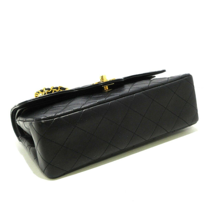 Vintage Double Flap Lambskin Black GHW