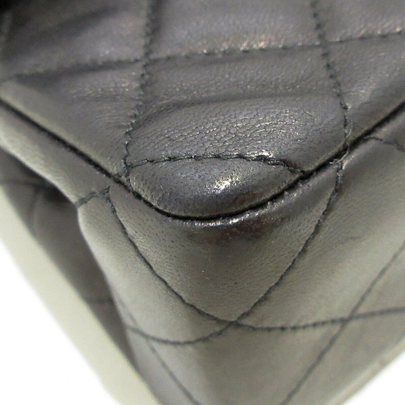 Vintage Double Flap Lambskin Black GHW