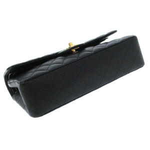 Classic Double Flap Caviar Medium Black GHW