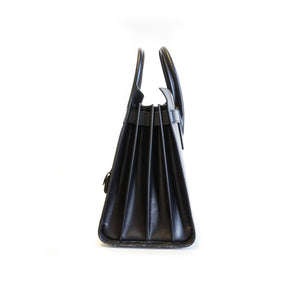 Sac De Jour in smooth black leather