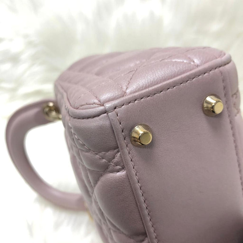 Mini Lady Dior Bag Pearl Pink