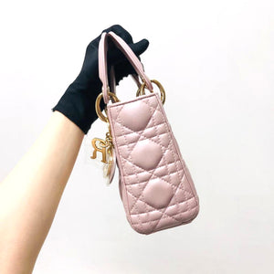 Mini Lady Dior Bag Pearl Pink