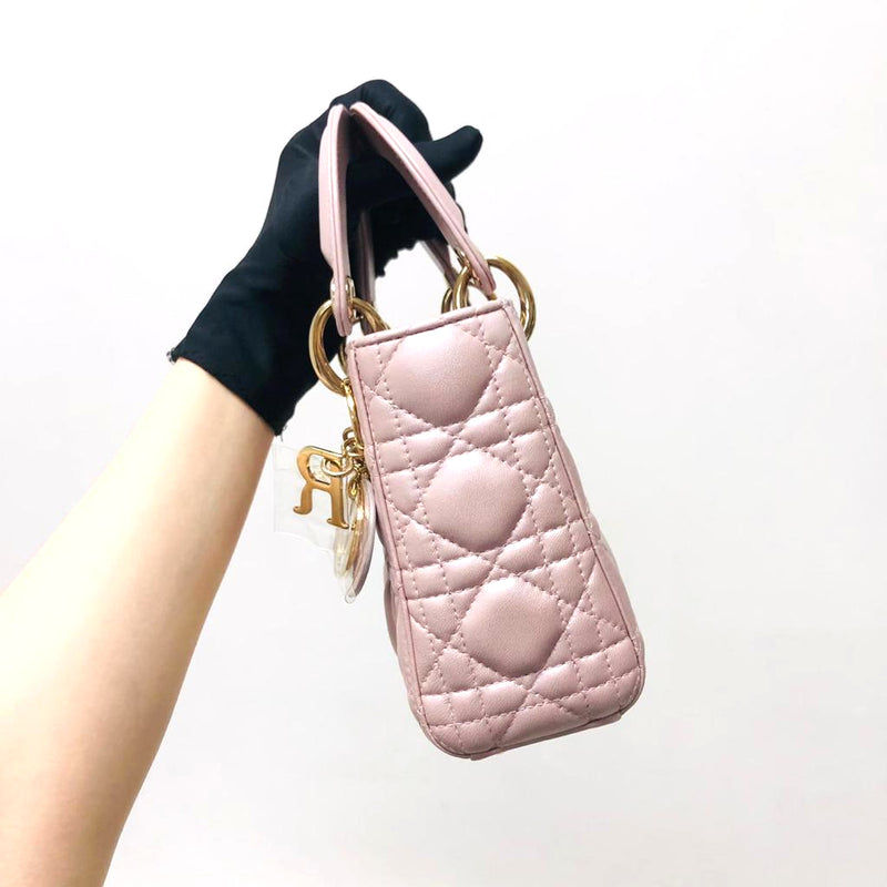 Mini Lady Dior Bag Pearl Pink