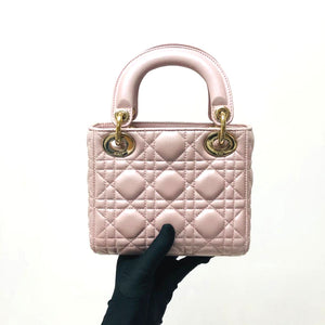 Mini Lady Dior Bag Pearl Pink