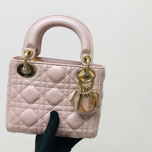 Mini Lady Dior Bag Pearl Pink