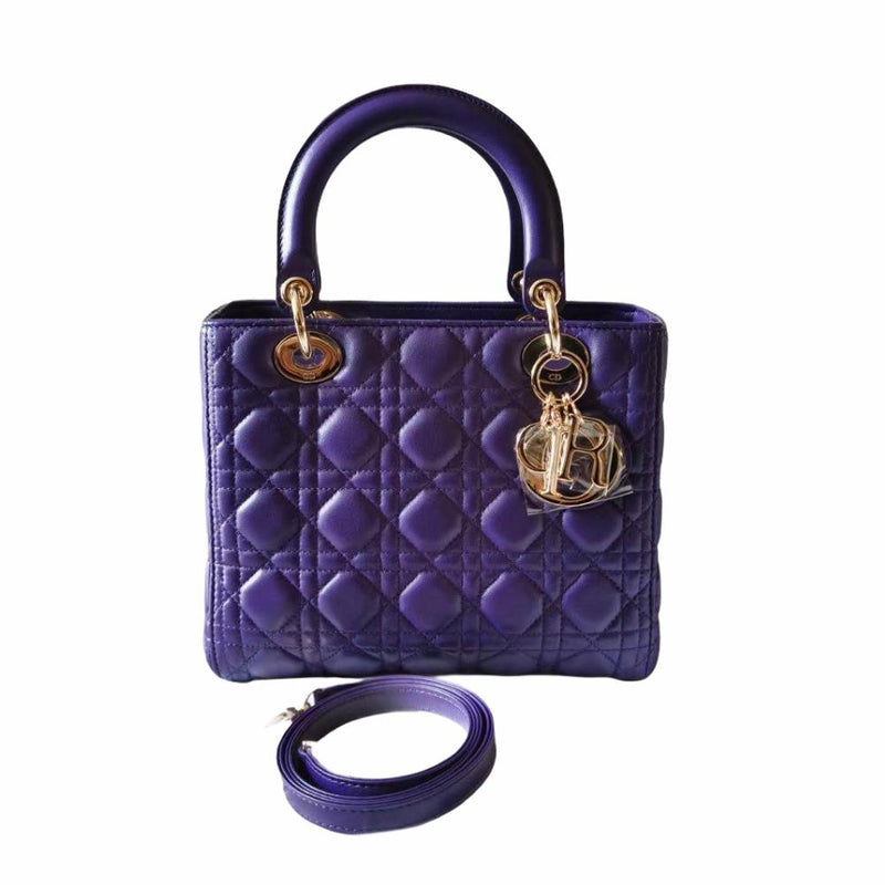 Medium Lady Dior Bag Purple