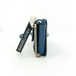 Small Faye Satchel in Blue