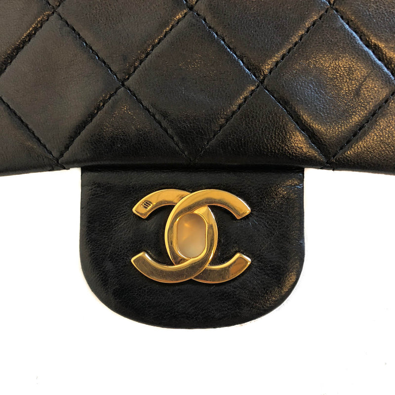 Vintage Lambskin Double Flap with GHW
